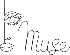 Logo au trait noir de Louise Expert Muse - Massages et bien-être 2 rue André Amanieu 33130 Bègles